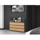 Topeshop M6 140 ANT/ART KPL chest of drawers