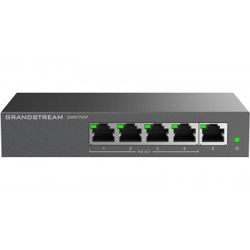 Grandstream GWN 7700P 5xGbE, 4xPOE, unmanaged switch