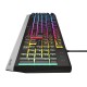 Natec GENESIS Rhod 300 RGB US Gaming keyboard USB Black