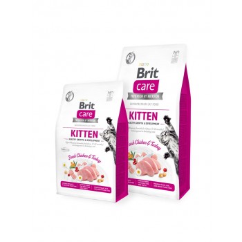 BRIT Care Grain Free Kitten Healthy growth and development - dry cat food - 7 kg