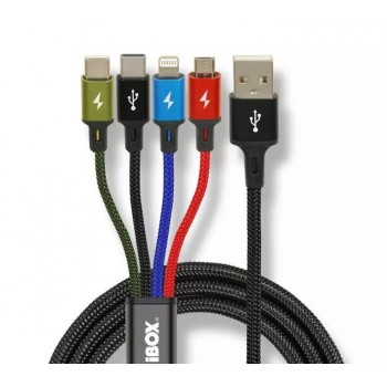 Universal 4 in 1 charging cable I-BOX USB IKUM4W1