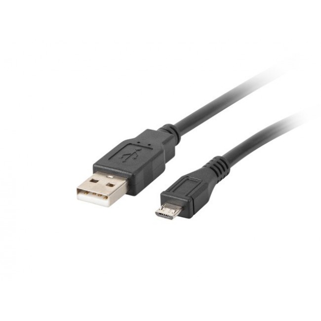 Lanberg CA-USBM-10CC-0010-BK USB cable 1 m USB 2.0 Micro-USB B USB A Black
