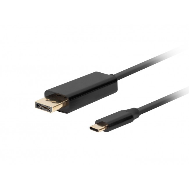 Lanberg CA-CMDP-10CU-0010-BK video cable adapter 1 m USB Type-C DisplayPort Black