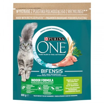 PURINA One Bifensis Adult Indoor - dry cat food - 800 g
