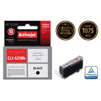 Activejet ACC-521BN Ink cartridge (replacement for Canon CLI-521Bk Supreme 10 ml black)