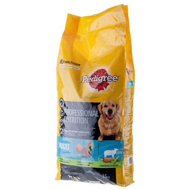 PEDIGREE Adult Professional Lamb dry dog food - 15kg