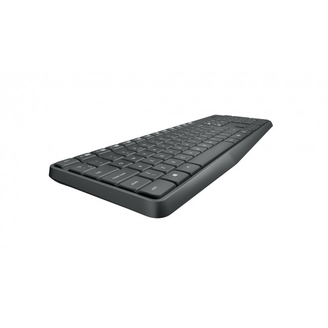 Logitech MK235 keyboard Mouse included USB QWERTY US International Grey