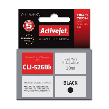 Activejet ACC-526BN Ink cartridge (replacement for Canon CLI-526Bk Supreme 10 ml black)