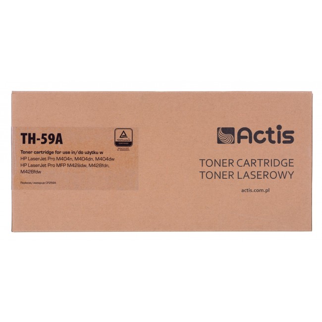 Actis TH-59A Toner Cartridge (replacement for HP CF259A Supreme 3000 pages black). With a chip. We recommend disabling the printer software update, the new update may cause problems with the toner not working properly