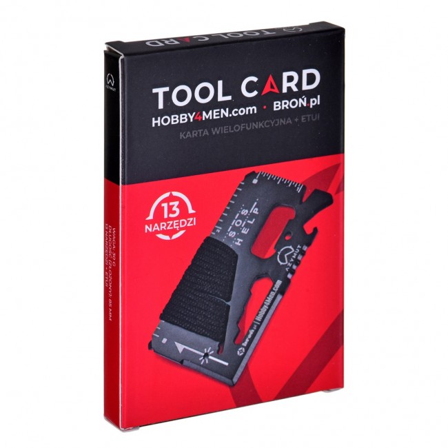 Multitool AZYMUT TOOL CARD multifunctional card - 13 tools + case 85/53 mm (H-O200930TC)