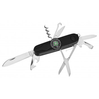 Pocket knife AZYMUT Izeron - 13 tools + belt pouch (HK20017-8BL)
