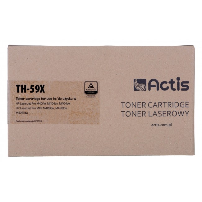 Actis Toner TH-59X (replacement for HP CF259X Supreme 10000 pages black). With a chip. We recommend disabling the printer software update, the new update may cause problems with the toner not working properly