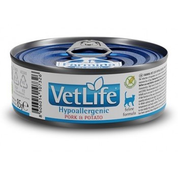 FARMINA Vet Life Hypoallergenic Pork & Potato - wet cat food - 85 g