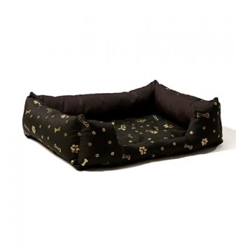 GO GIFT Dog bed XL - brown - 75x55x15 cm