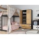 Topeshop SZAFA MALWA AN/AR K bedroom wardrobe/closet 5 shelves 2 door(s)