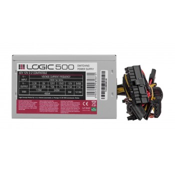 Logic 500 power supply unit 500 W ATX Stainless steel
