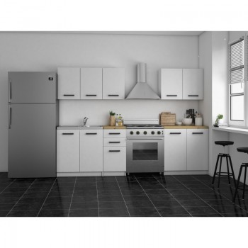 Topeshop KUCHNIA SET 200 BIEL kitchen/dining room furniture set