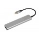 iBox IUH3SL4K notebook dock/port replicator USB 3.2 Gen 1 (3.1 Gen 1) Type-C Power Delivery 100W Silver
