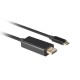 Lanberg CA-CMDP-10CU-0030-BK video cable adapter 3 m USB Type-C DisplayPort Black