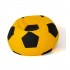 Soccer Sako bag pouffe yellow-black XXL 140 cm