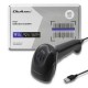 Qoltec 50866 Laser barcode reader 1D | CCD | USB | Black