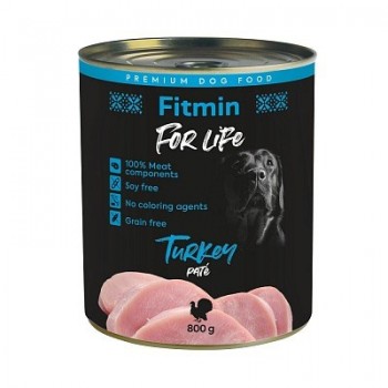 FITMIN for Life Turkey Pate - Wet dog food - 800 g