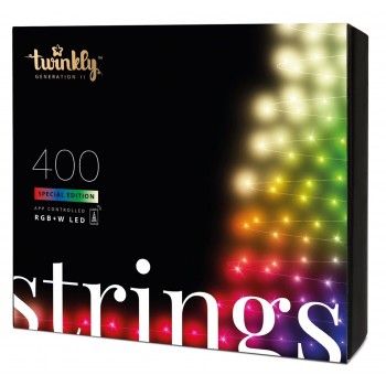 TWINKLY Strings 400 Special Edition (TWS400SPP-BEU) Smart Christmas tree lights 400 LED RGB+W 32 m