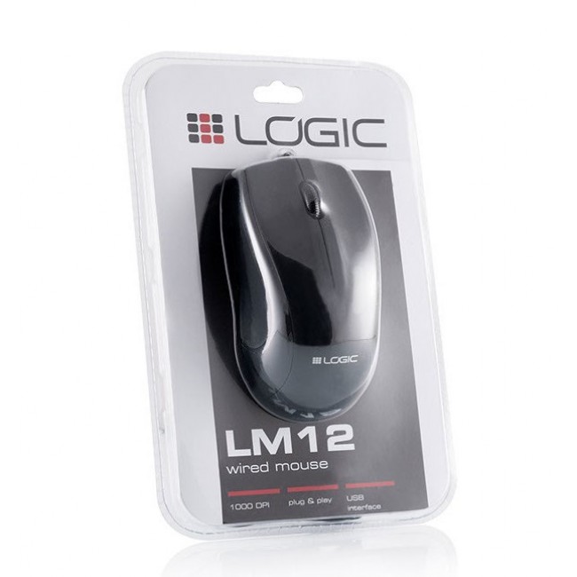 Logic LM-12 mouse USB Type-A Optical 1000 DPI Ambidextrous