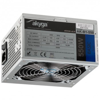 Akyga AK-B1-550 power supply unit 550 W 20+4 pin ATX ATX Grey