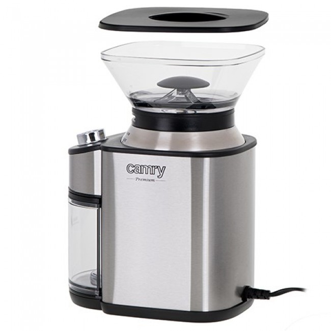 Camry CR 4443 coffee grinder Burr grinder Black,Silver