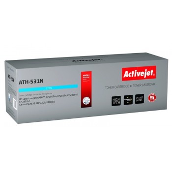 Activejet ATH-531N Toner (replacement for HP 304A CC531A, Canon CRG-718C Supreme 3200 pages cyan)