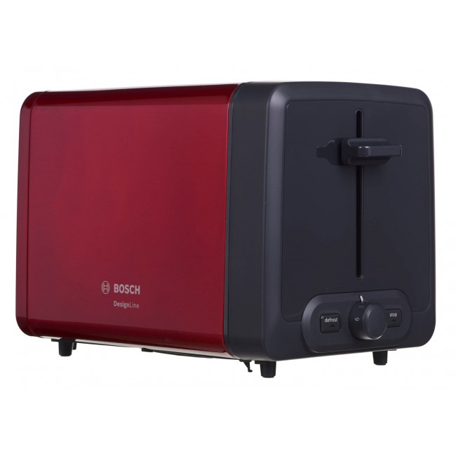 Bosch TAT4P424DE toaster 2 slice(s) 970 W Black, Red