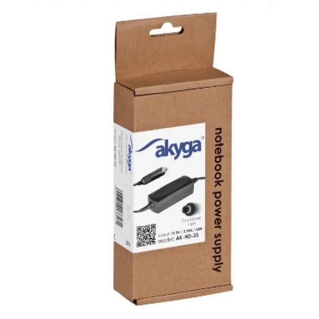 Akyga AK-ND-33 power adapter/inverter Auto 65 W Black