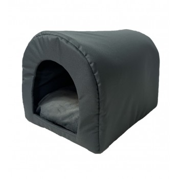 GO GIFT Dog and cat cave bed - graphite - 40 x 33 x 29 cm