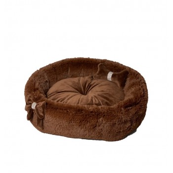 GO GIFT Cocard chocolate L - pet bed - 55 x 52 x 18 cm