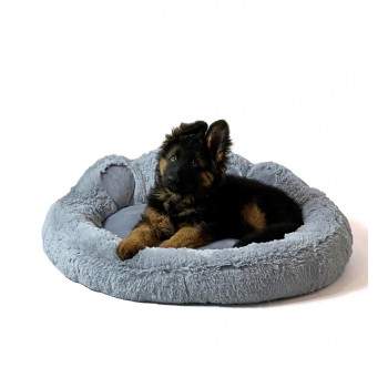 GO GIFT Dog and cat bed XXL - grey - 85x85 cm