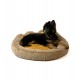 GO GIFT Dog and cat bed L - camel - 55x55 cm