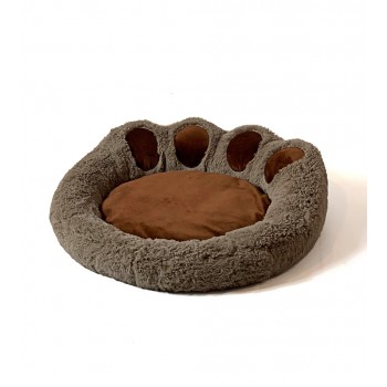 GO GIFT Dog and cat bed L - brown - 55x55 cm