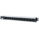 Intellinet Vertical Rackmount 12-Way Power Strip - German Type, With Single Air Switch, No Surge Protection