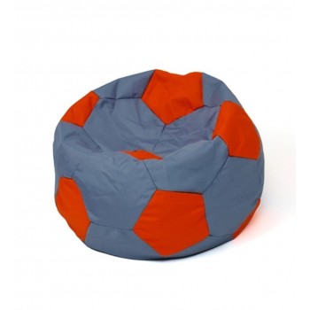 Soccer Sako bag pouffe grey-red XXL 140 cm