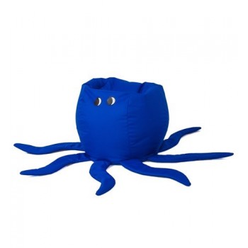 Octopus blue Sako bag pouffe L 80 x 80 cm
