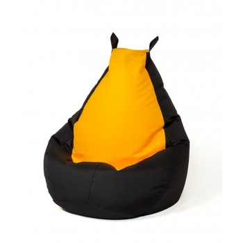 Sako bag pouffe Batman black-yellow L 105 x 80 cm