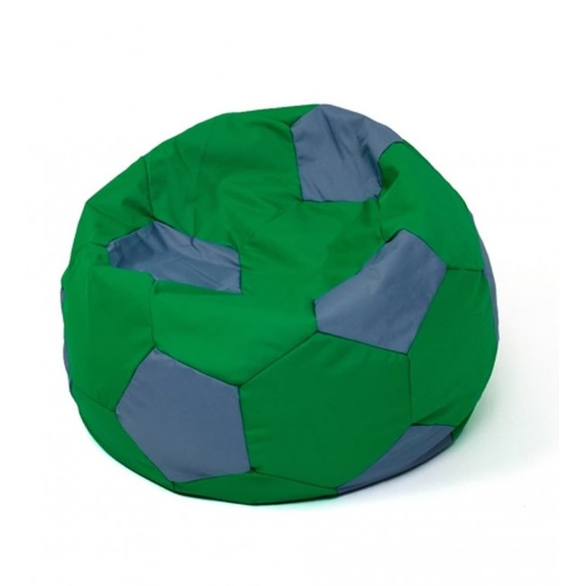 Soccer Sako bag pouffe green-grey L 80 cm