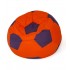 Soccer Sako bag pouffe red-purple L 80 cm