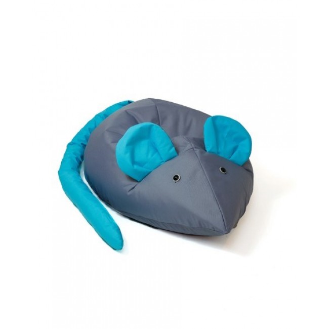 Sako bag pouffe Mouse grey-blue L 110 x 80 cm