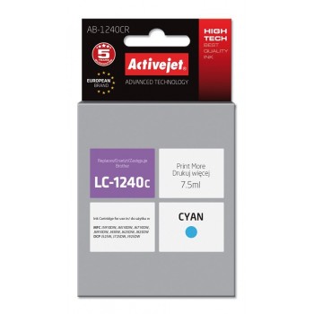 Activejet AB-1240CR ink (replacement for Brother LC1220C/LC1240C Premium 7.5 ml cyan)