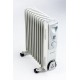 Ravanson OH-11 electric space heater Oil electric space heater Indoor White, Silver 2500 W