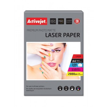 Activejet AP4-110M100L matte photo paper for laser printers A4 100 pcs
