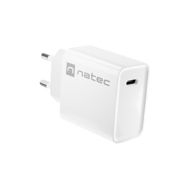 NATEC NETWORK CHARGER RIBERA USB-C 20W PD WHITE
