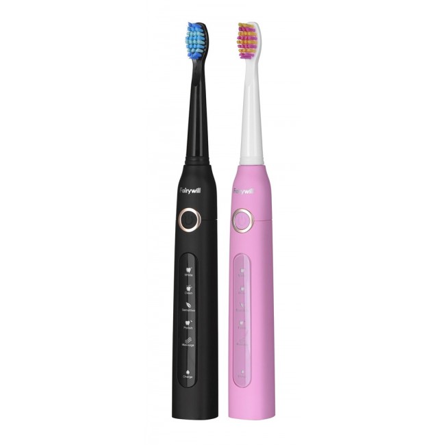 FAIRYWILL SONIC TOOTHBRUSHES 507 PINK AND BLACK